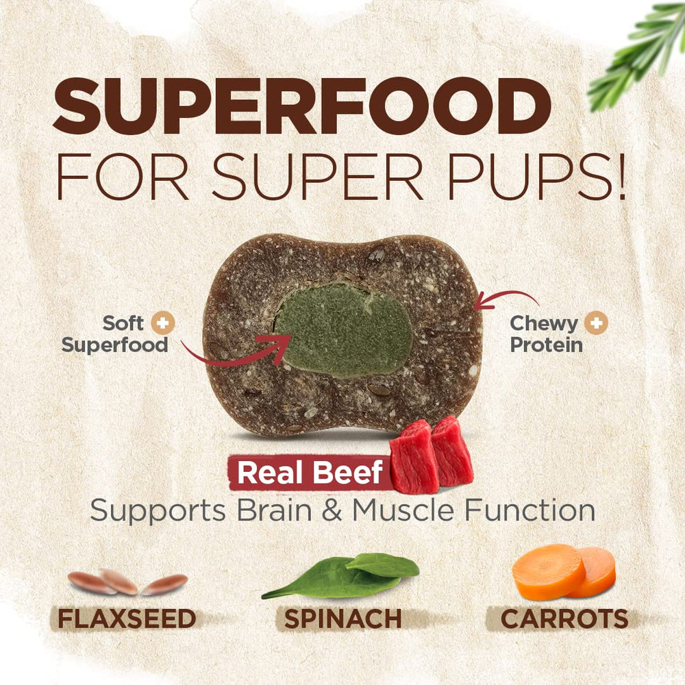 Natural Farm Natbones soft-center reveals a nutritious center to reward focused training.