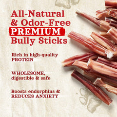 Natural Farm Odor Free Bully Sticks 100 percent beef chew for a simple ingredient profile.