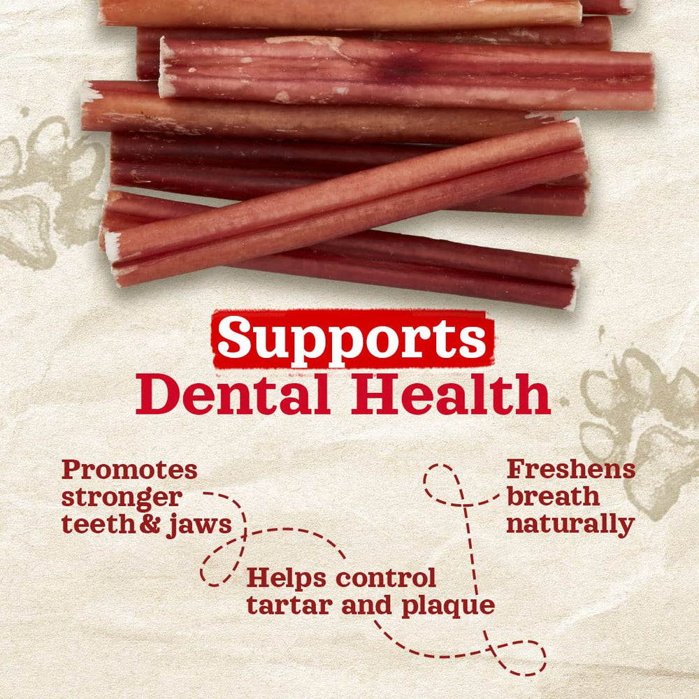 Natural Farm odor-free bully sticks ingredient label confirms 100% beef pizzle.