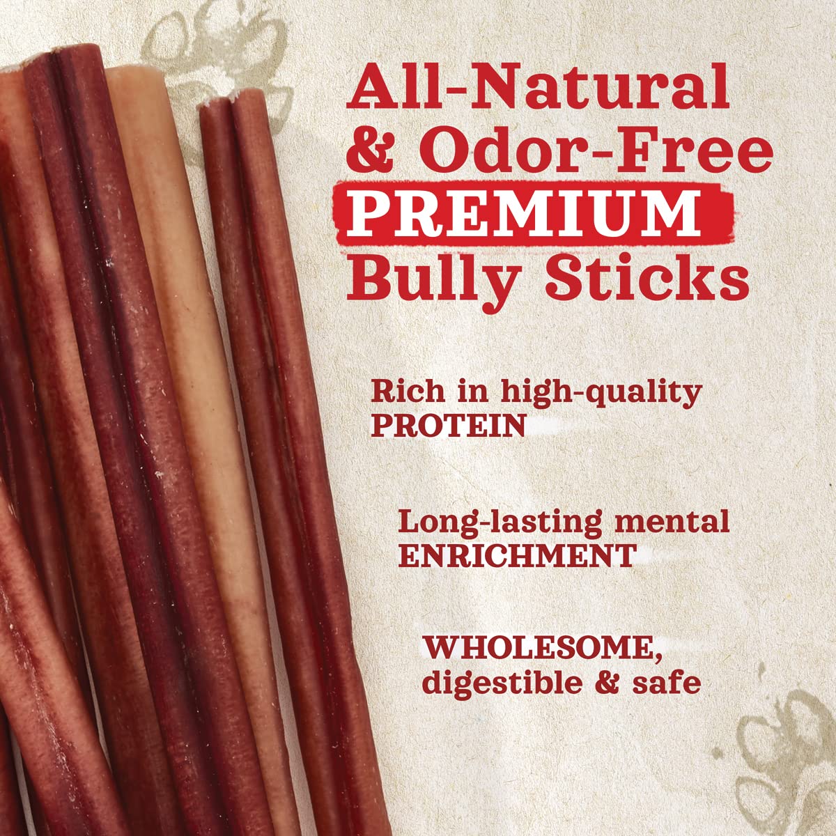 Natural Farm Odor-Free Bully Sticks medium-dog-chewing shows long lasting entertainment for busy days