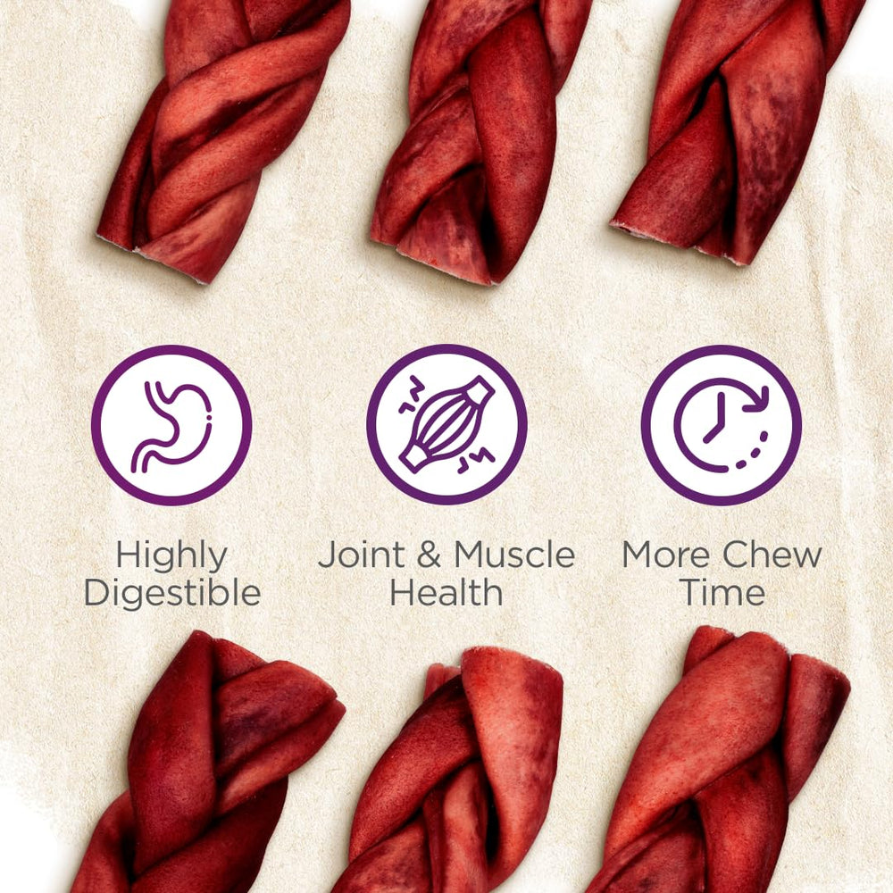 Natural Farm product bag with chews communicates value and extended entertainment.