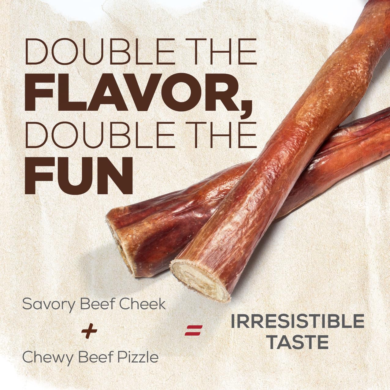 Natural Farm Power Bully Sticks long-lasting dual-texture chew for dogs