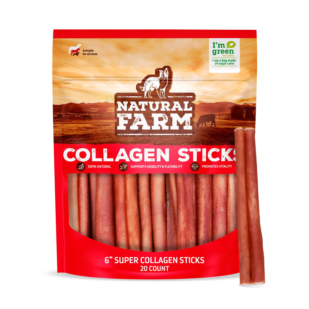 Natural Farm real bully-stick alternative closeup showing texture for durable chewing.