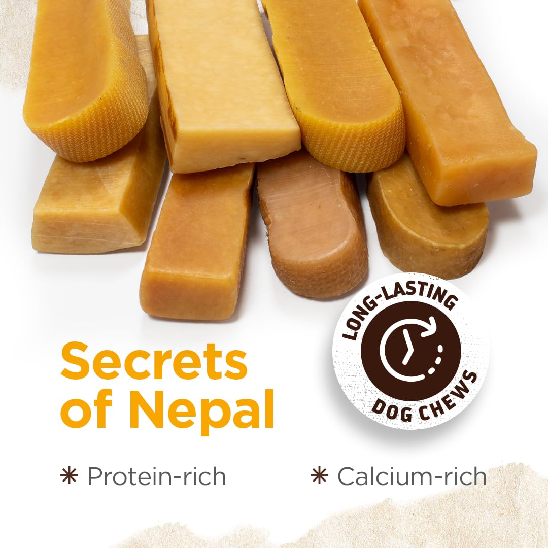 Natural Farm Himalayan Yak Chews texture-close-up hints at durable chew and long-lasting enjoyment.