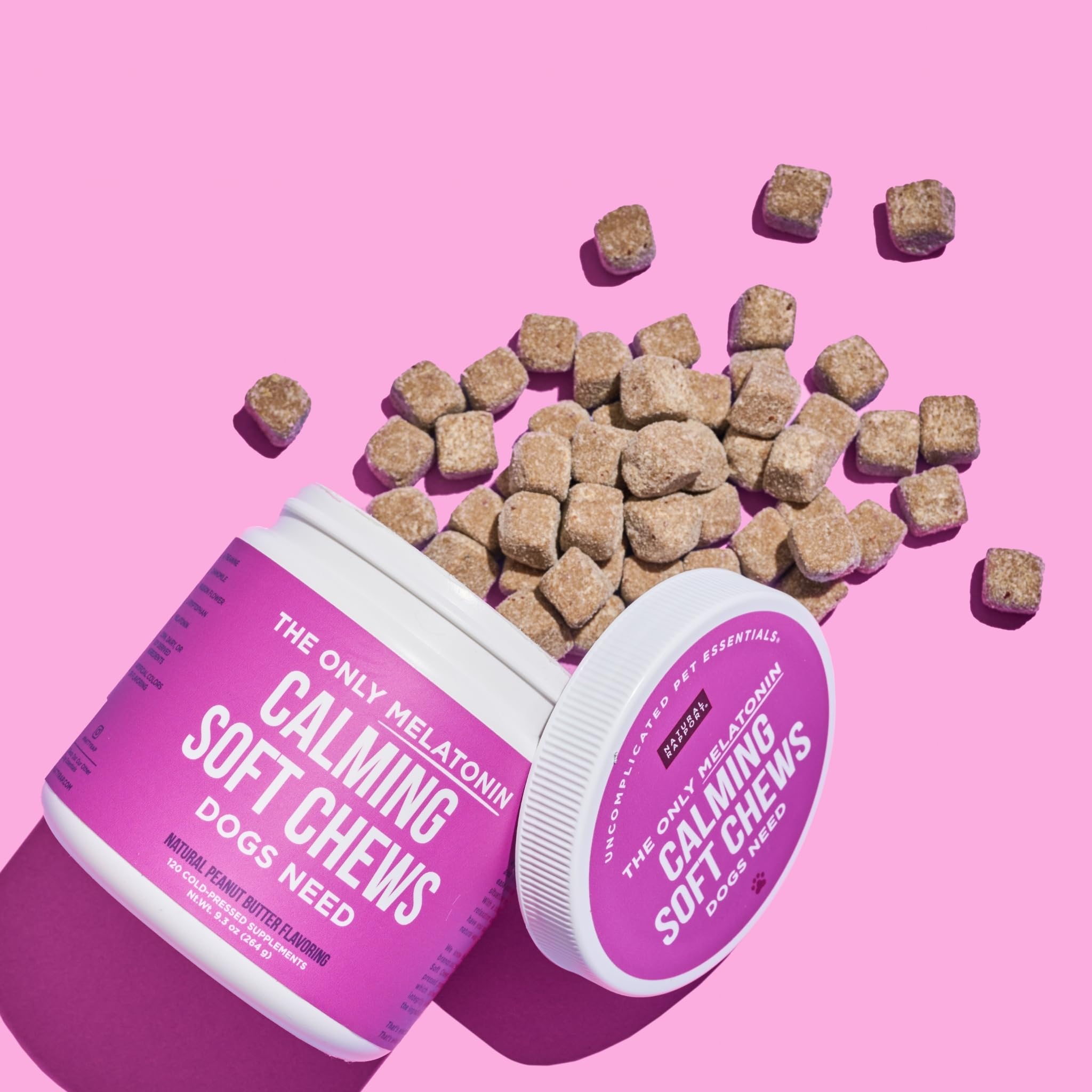 Natural Rapport salmon-flavored chews entice dogs with tasty calm moments.