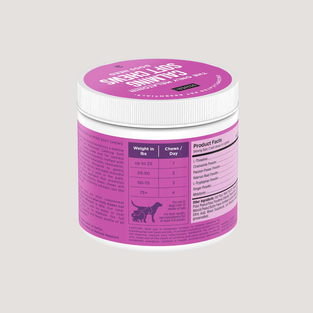 Natural Rapport dog relaxation use-case shows a calmer pet.