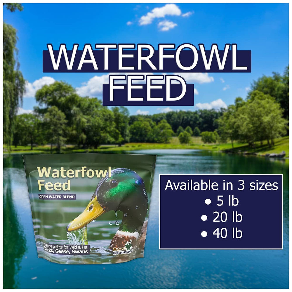 Natural Waterscapes easy-to-use pellets promote clean feeding and reduced waste.