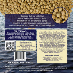 Natural Waterscapes feed supports ducks, swans, and geese with balanced nutrition.