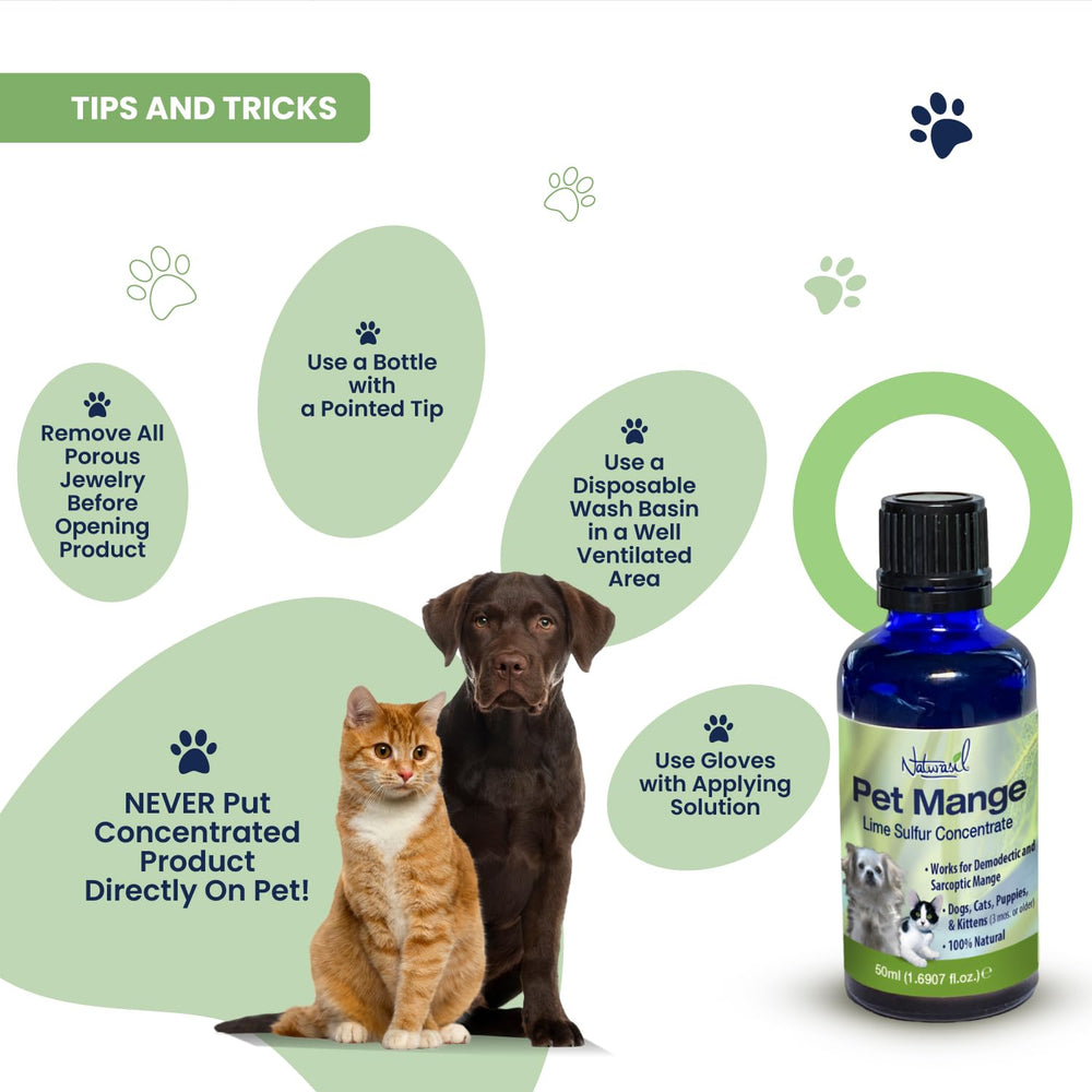 Naturasil promotes at-home mange care with natural sulfur ingredients.