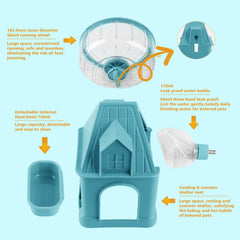 NATURE Ann no-drip water bottle helps maintain a tidy habitat for small pets.