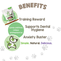 Nature Gnaws beef-pizzle snack aroma — rawhide-free dog chew.