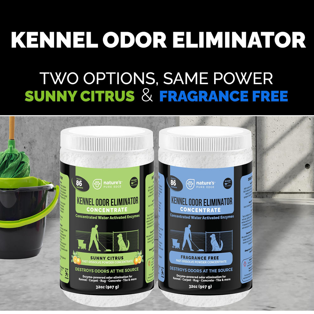 Nature's Pure Edge dry enzyme powder mixes easily for fast odor neutralization