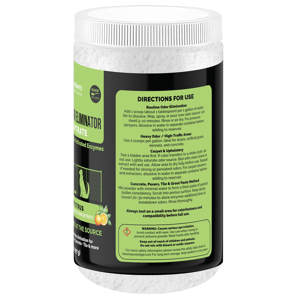 Nature's Pure Edge sunny citrus scent provides a fresh cleaning fragrance