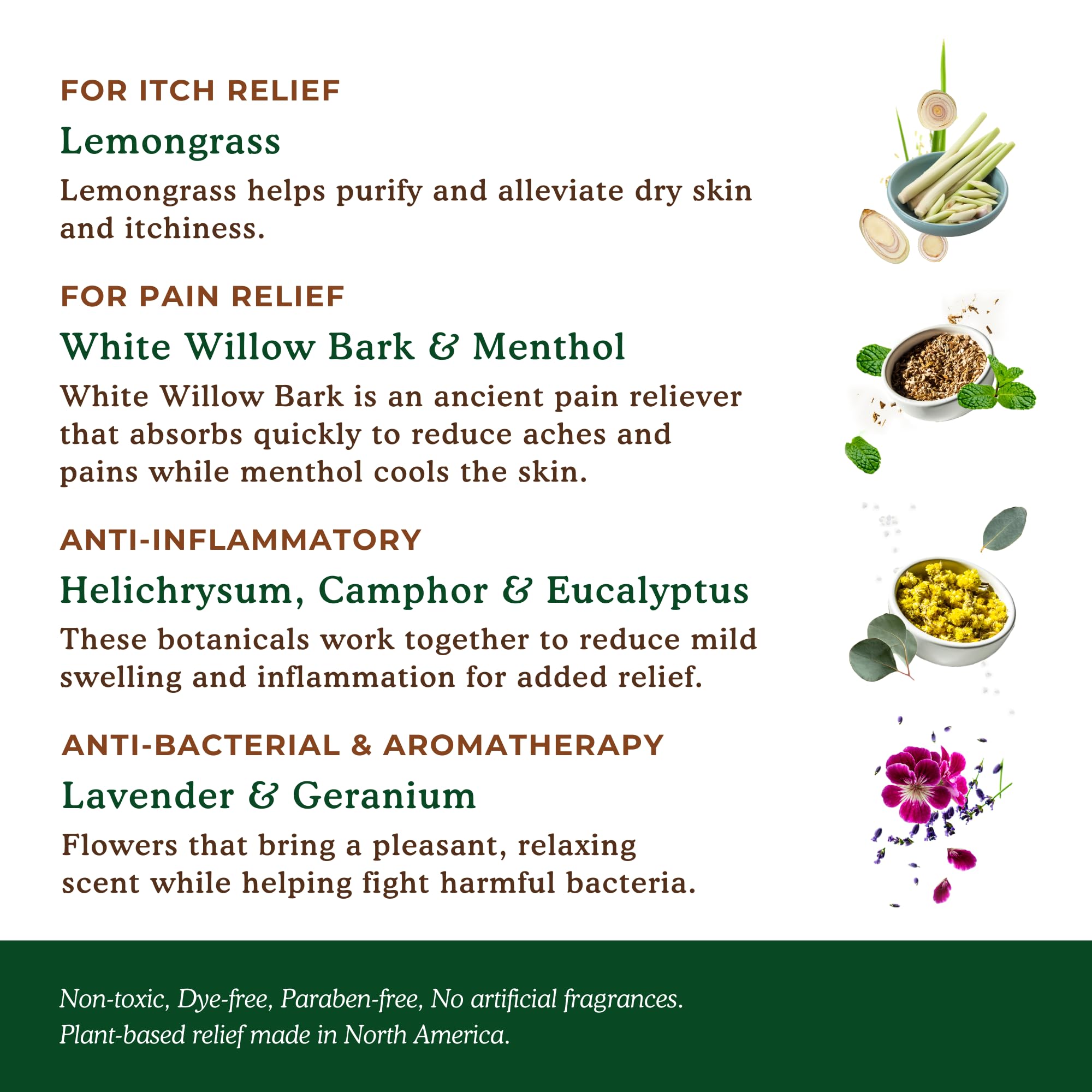 Nature's Willow Itch Relief Lotion on skin after outdoor activity for calming relief.