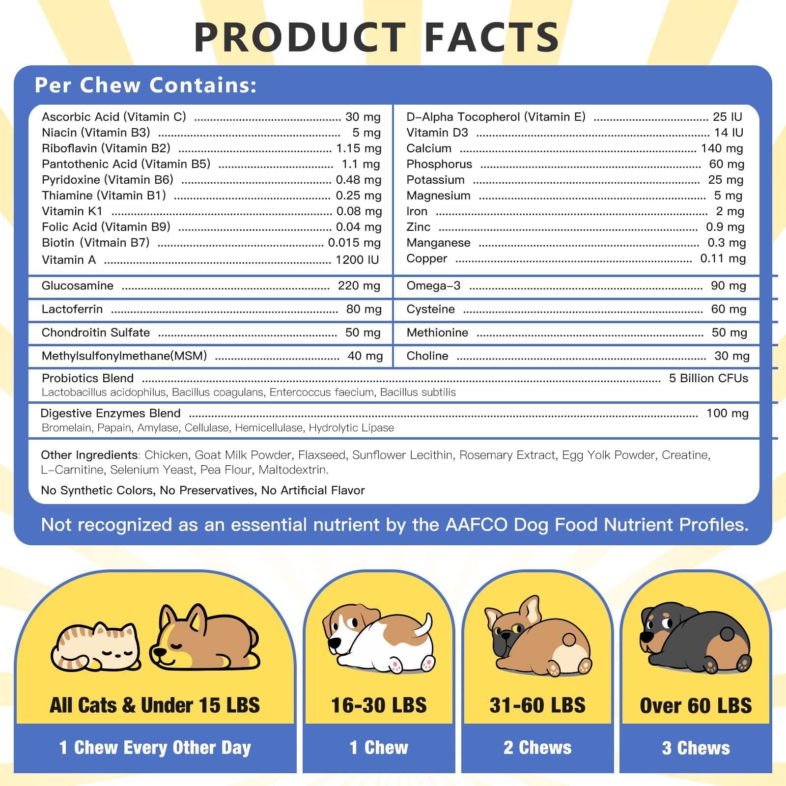 Nature Target dog supplements support energy and vitality