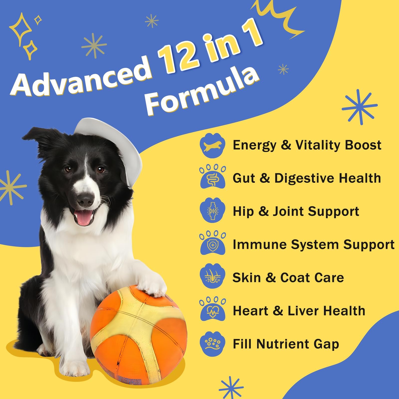 Nature Target dog multivitamins close-up freeze-dried chews with rich nutrients