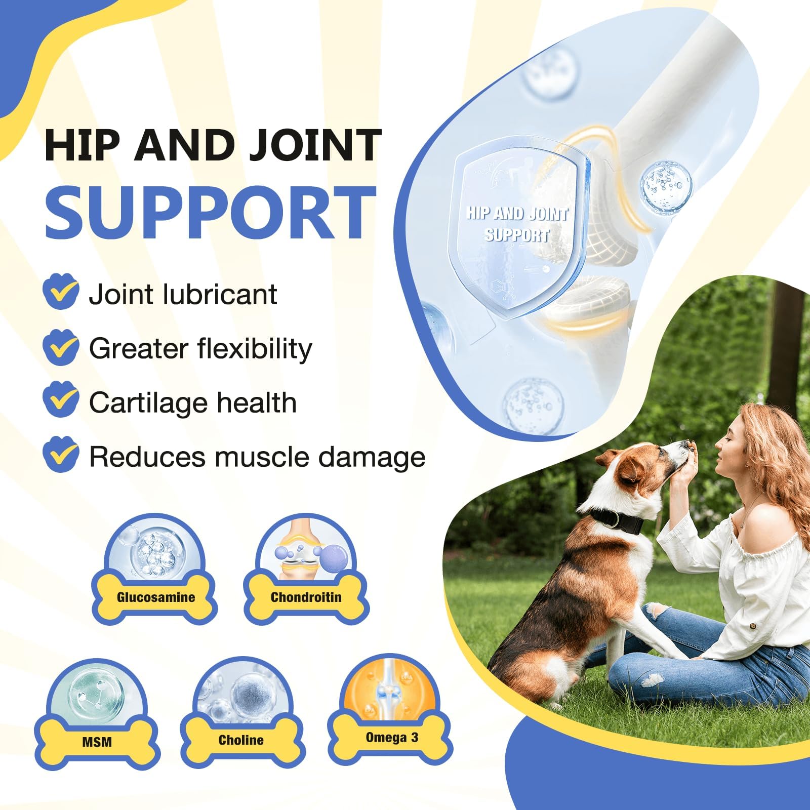 Nature Target joint and coat health chews close-up