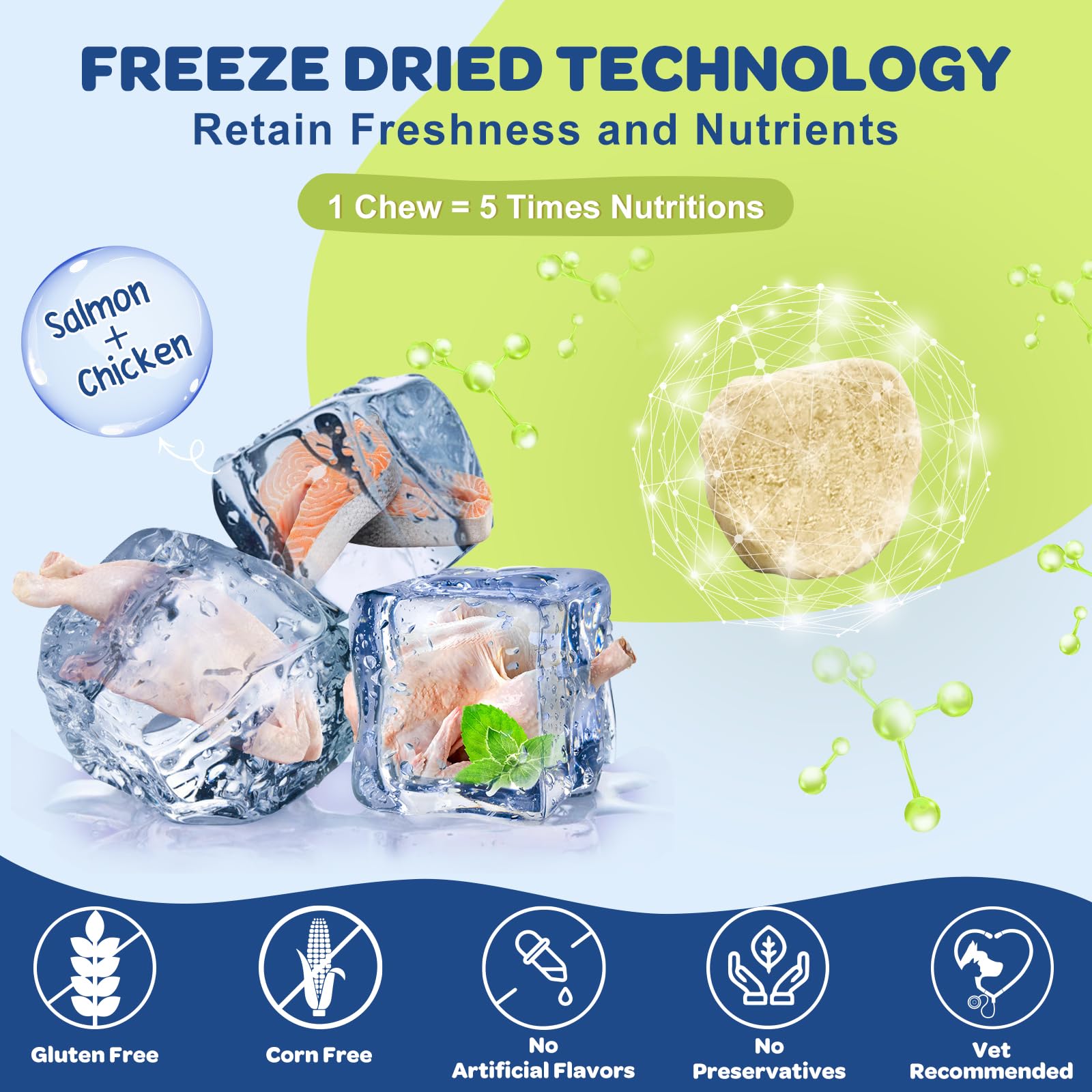 Nature Target Omega3 dogs freeze-dried chews ready for daily nutrition
