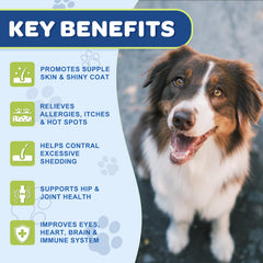 Nature Target Omega3 dogs skin and coat shine for soft, glossy fur