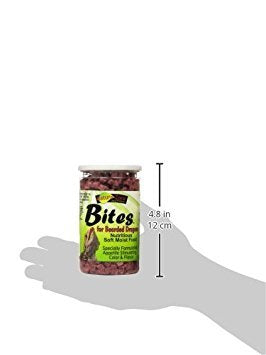 Nature Zone Bearded Dragon Bites ingredients close-up highlighting amino acids and calcium for balanced nutrition