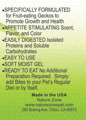 Nature Zone Gecko Bites soft gel texture close-up highlighting palatable consistency.