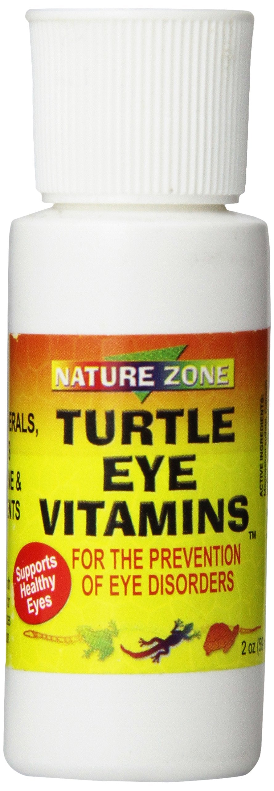 Nature Zone SNZ59251 turtle eye vitamin supplement bottle supports turtle eye health.