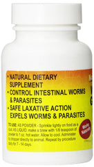Nature Zone Reptile Worm Guard Powder applied to habitat for safe care.