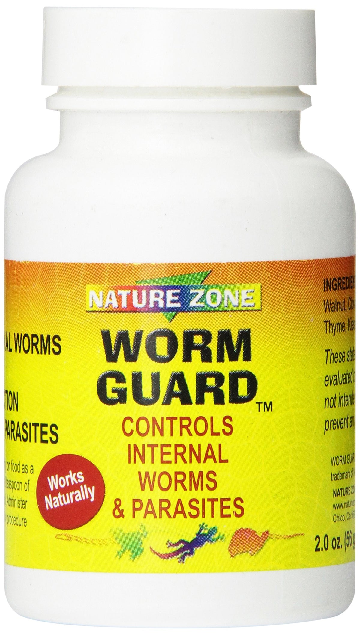 Nature Zone Reptile Worm Guard Powder tub supports routine reptile hygiene.
