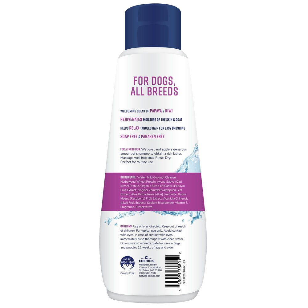 Naturel Promise foamy lather forms during bath for gentle cleansing.
