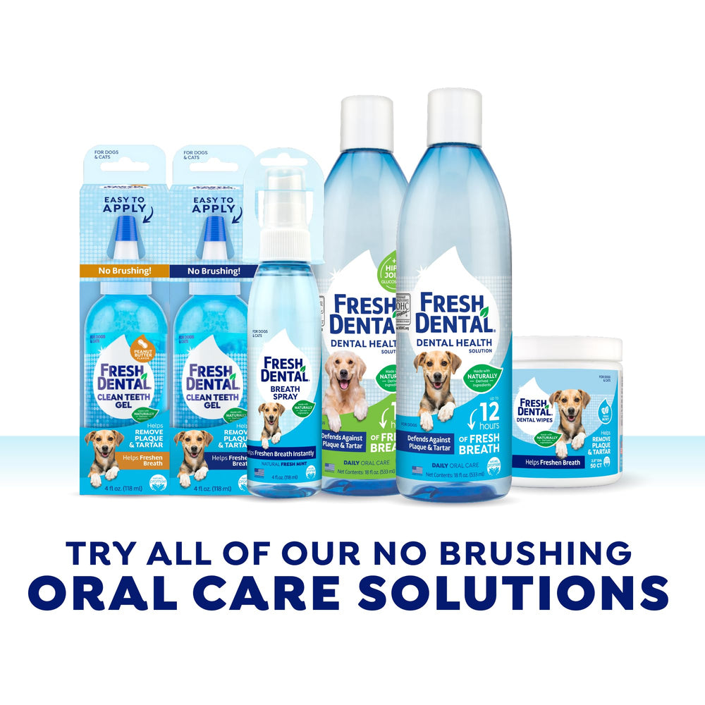 Naturel Promise mint-scented dental care gel minty flavor encourages use during routine care