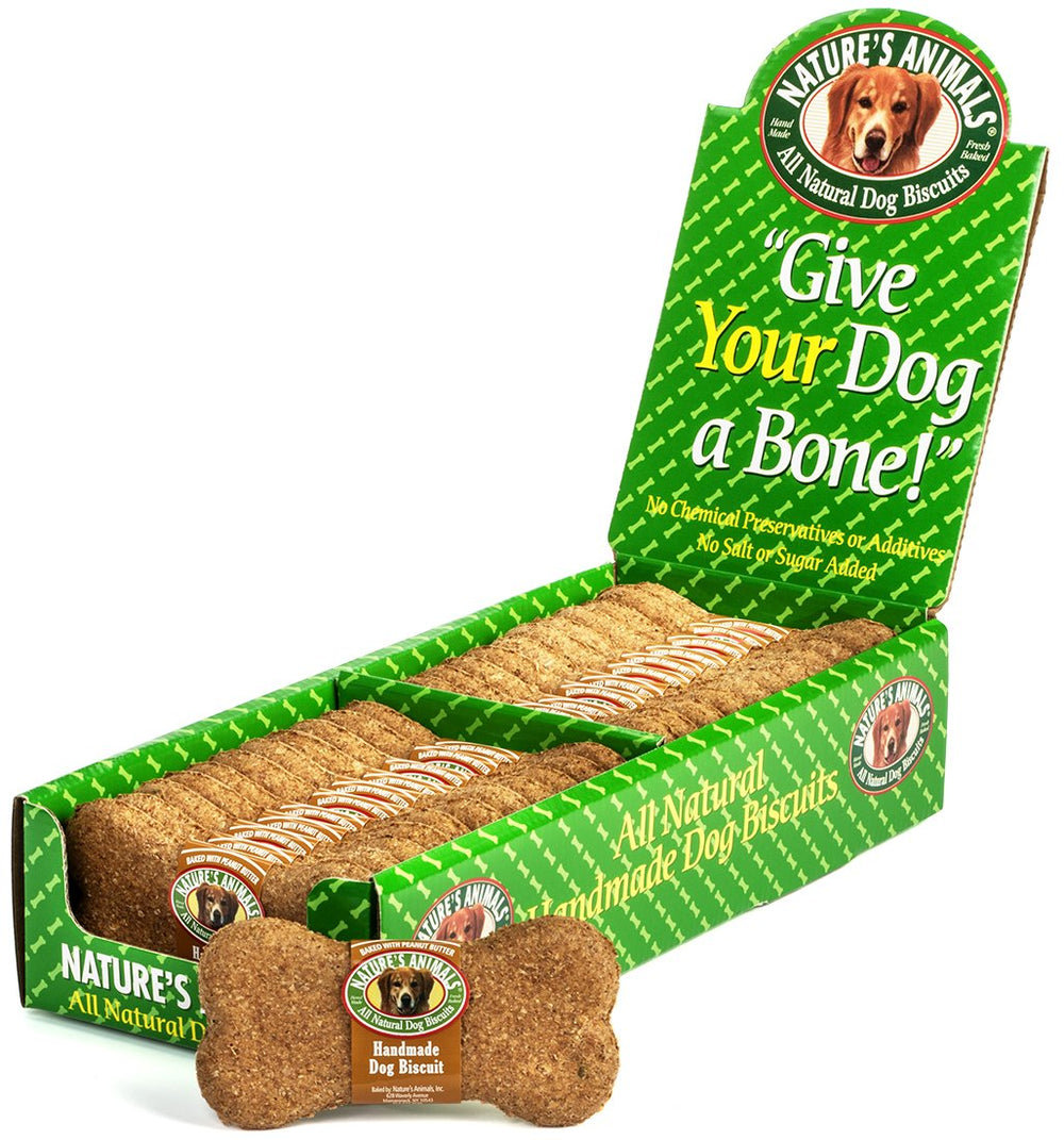 Nature's Animals biscuit crunch close-up highlights oven baked texture