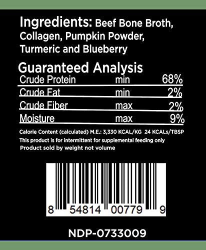 Nature's Diet Pet Original Bone Broth Powder dry-topper enhances meals with flavor