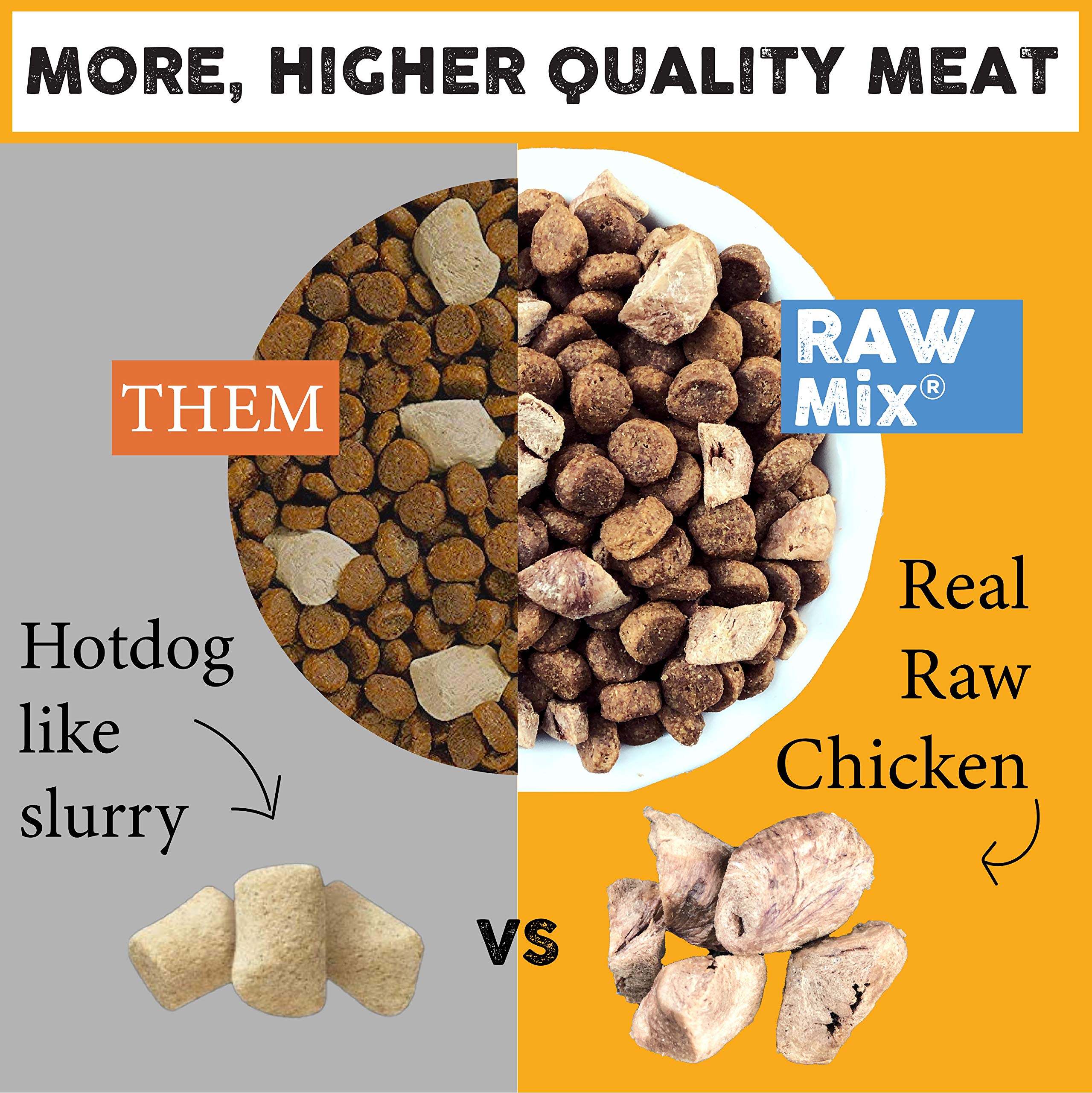 Nature's Diet Raw Mix served in a dog bowl during mealtime