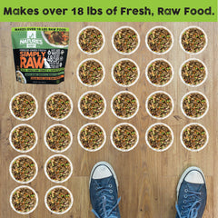 Nature's Diet Simply Raw bone broth ingredients emphasize flavor and nourishment.