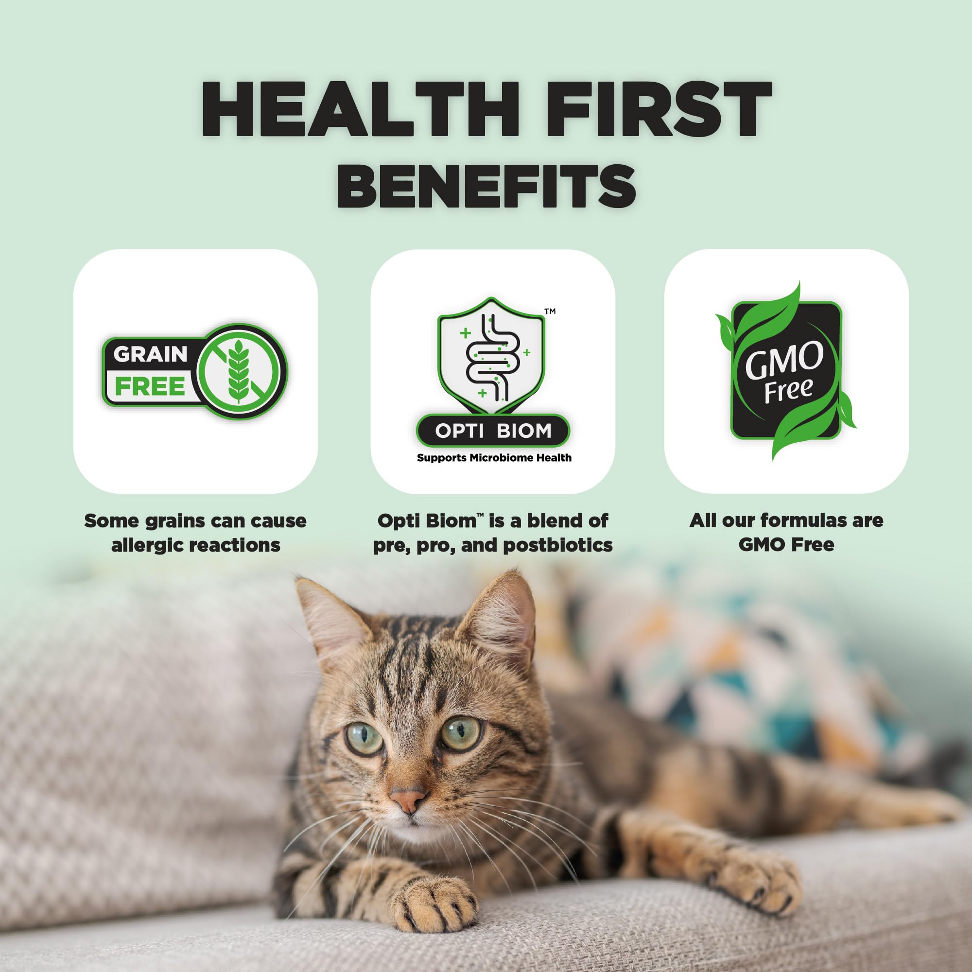 Nature's HUG pack front highlights sustainable protein and clean ingredients for responsible nutrition