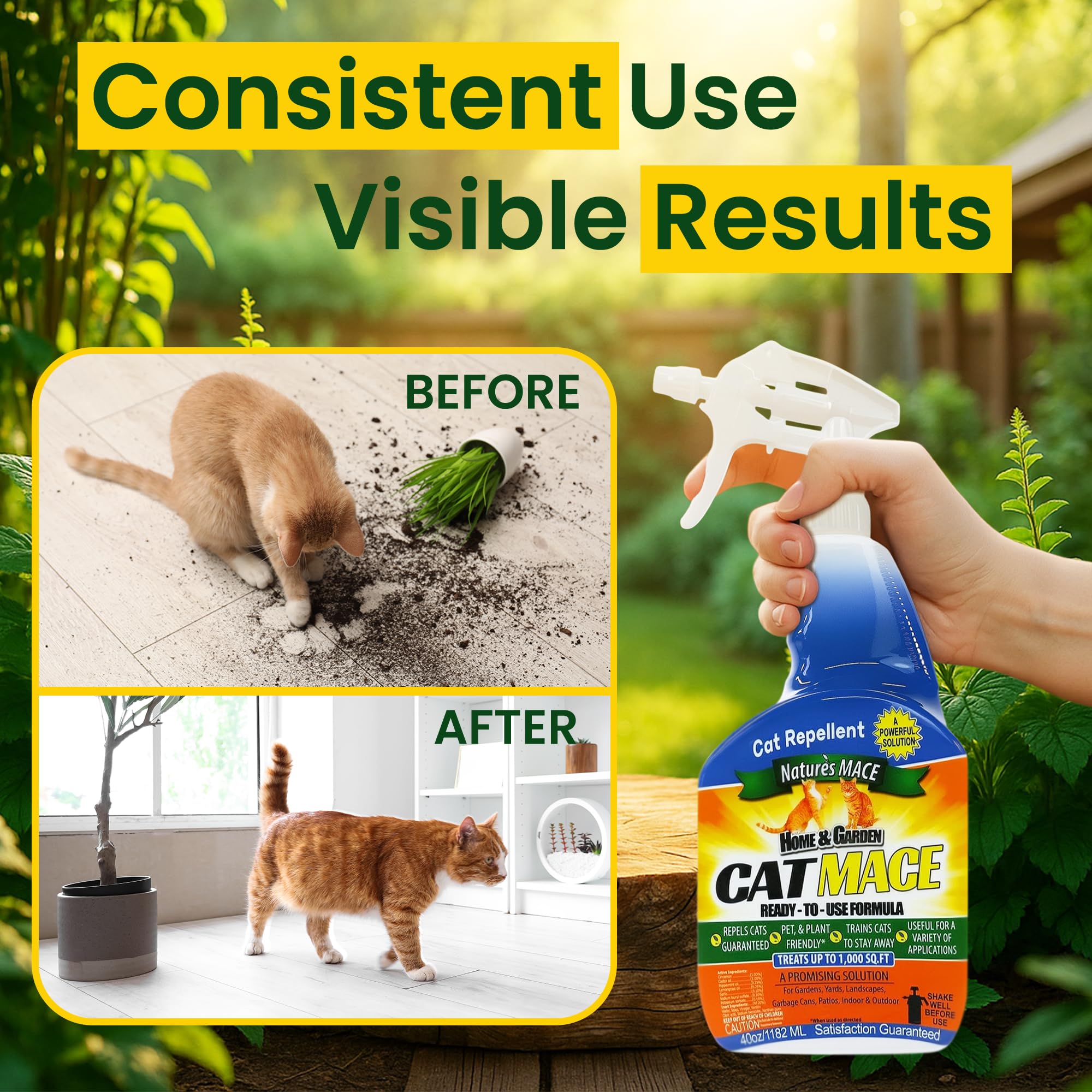 Nature's MACE gentle cat-training spray reinforces boundaries without harshness