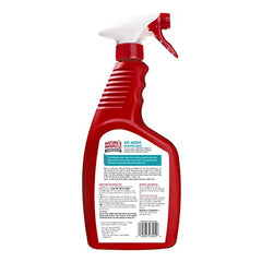 Nature's Miracle Advanced Platinum No More Marking spray action shown for indoor training and repeat-mark prevention