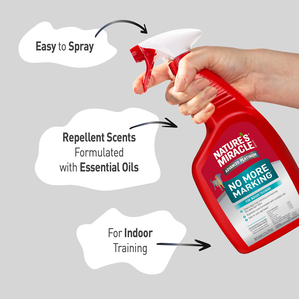 Nature's Miracle Advanced Platinum No More Marking is safe for pets and home when used as directed