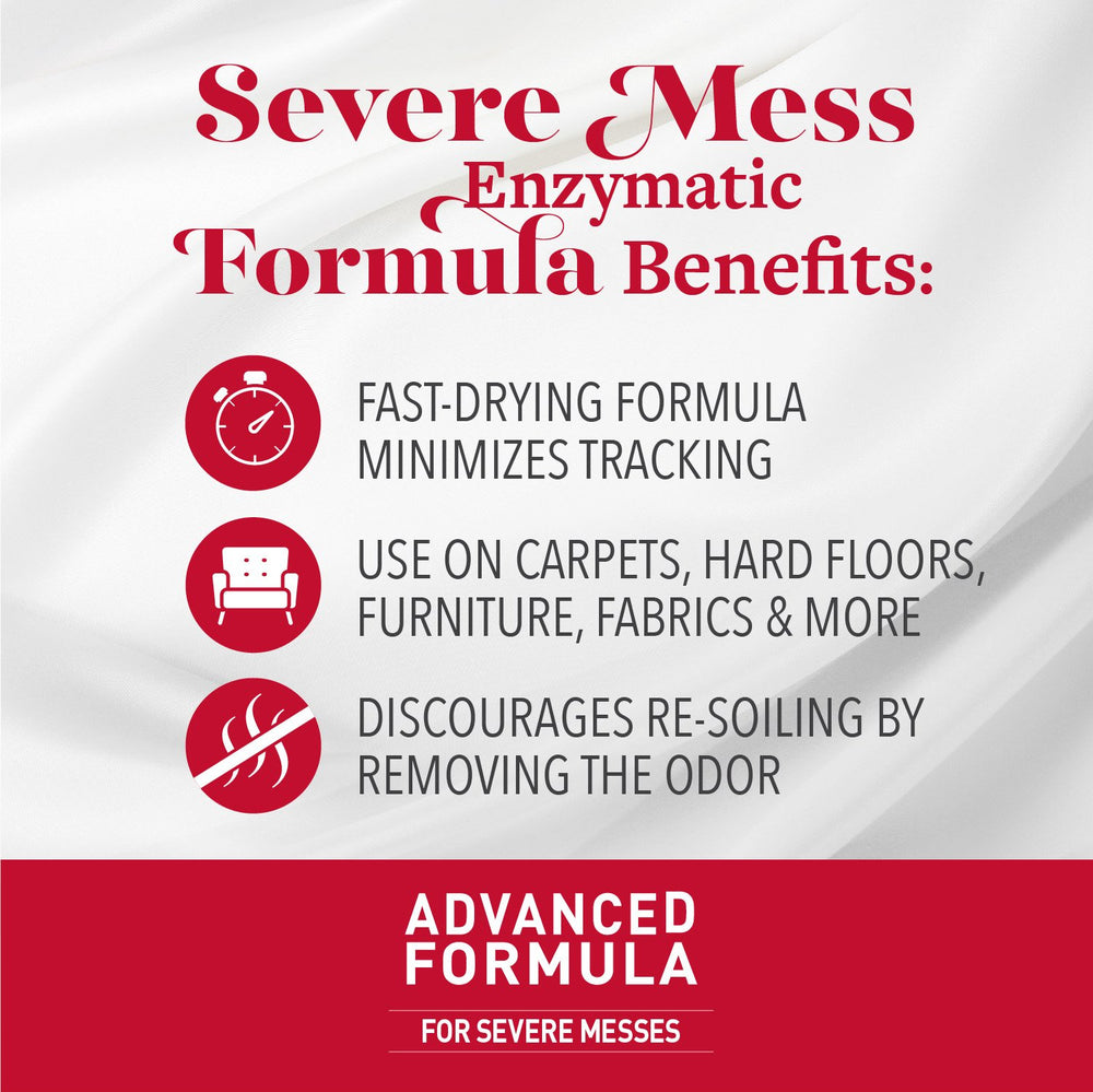 Nature's Miracle Advanced Stain & Odor Eliminator enzymatic-formula targets bio-based stains at the source