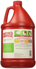 Nature's Miracle Advanced Stain & Odor Eliminator spray-action demonstrates easy cleanup for cat messes