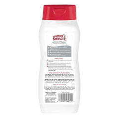 Nature's Miracle hypoallergenic shampoo for dogs lather demonstrates gentle cleansing for sensitive skin.