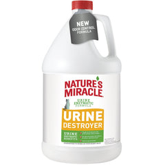 Nature's Miracle Urine Destroyer bottle front shows enzyme cleaner ready for use