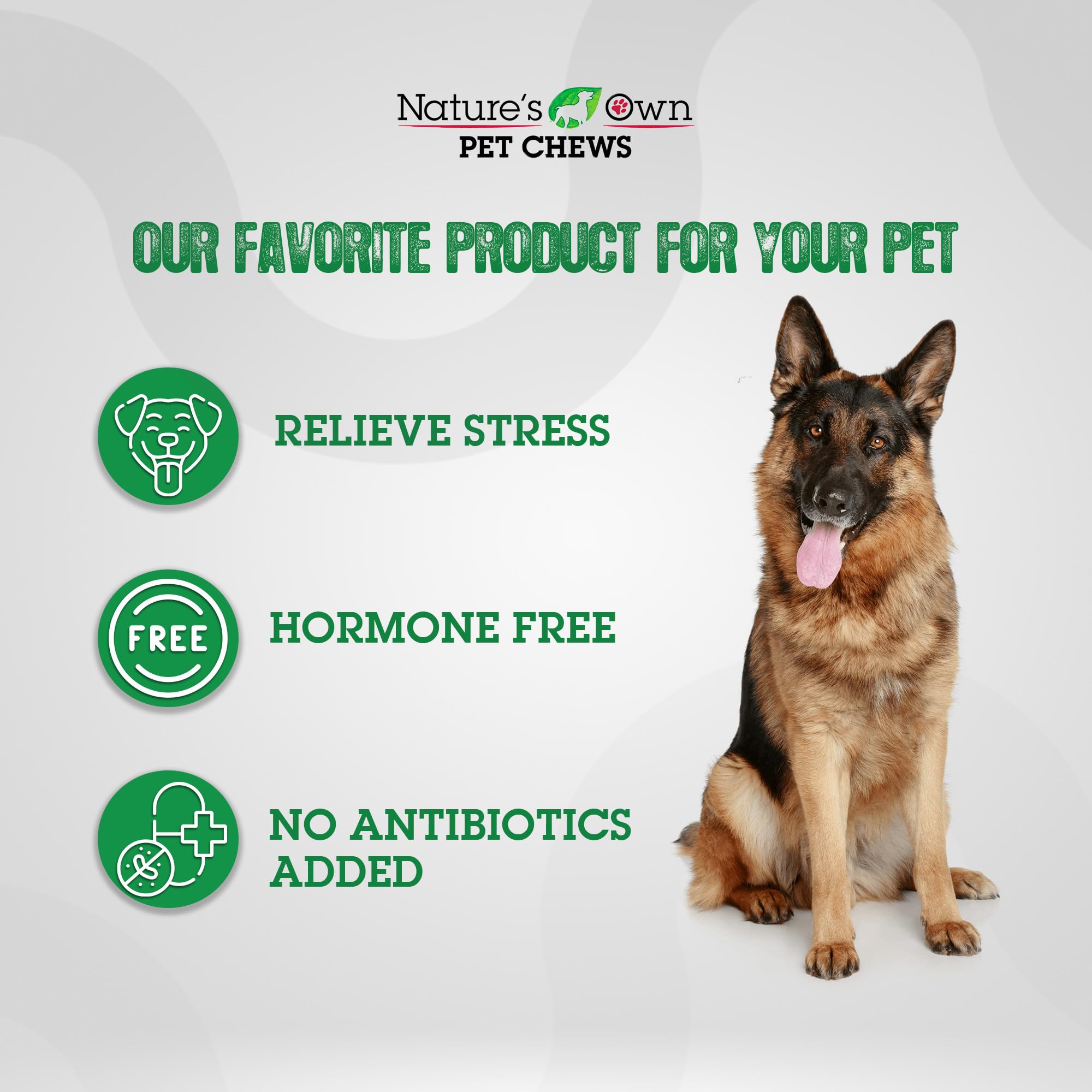 Nature's Own Pet Chews: quality you can trust, crafted with natural ingredients.