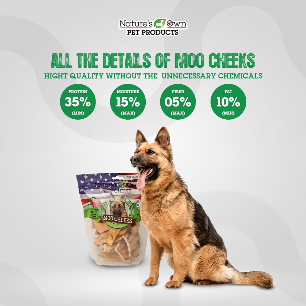 Nature's Own Pet Chews 100% natural ingredients highlight premium, additive-free treats.