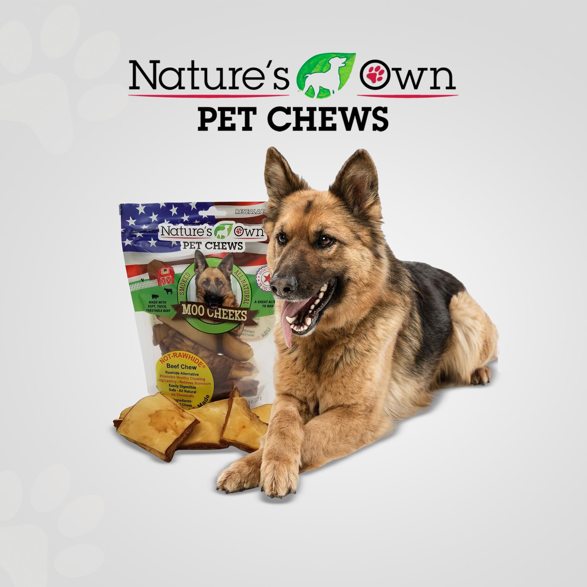 Nature's Own Pet Chews suitable for dogs of all sizes during playtime or training.
