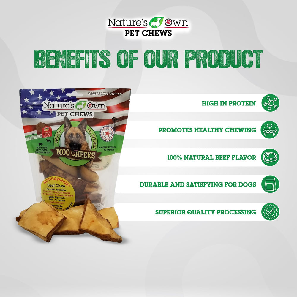 Nature's Own Pet Chews dental health support: may reduce plaque and tartar buildup.