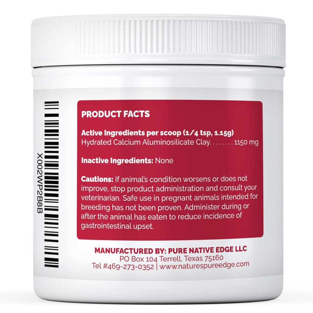 Nature's Pure Edge mixing with food scene suggests simple daily digestive support for pets.