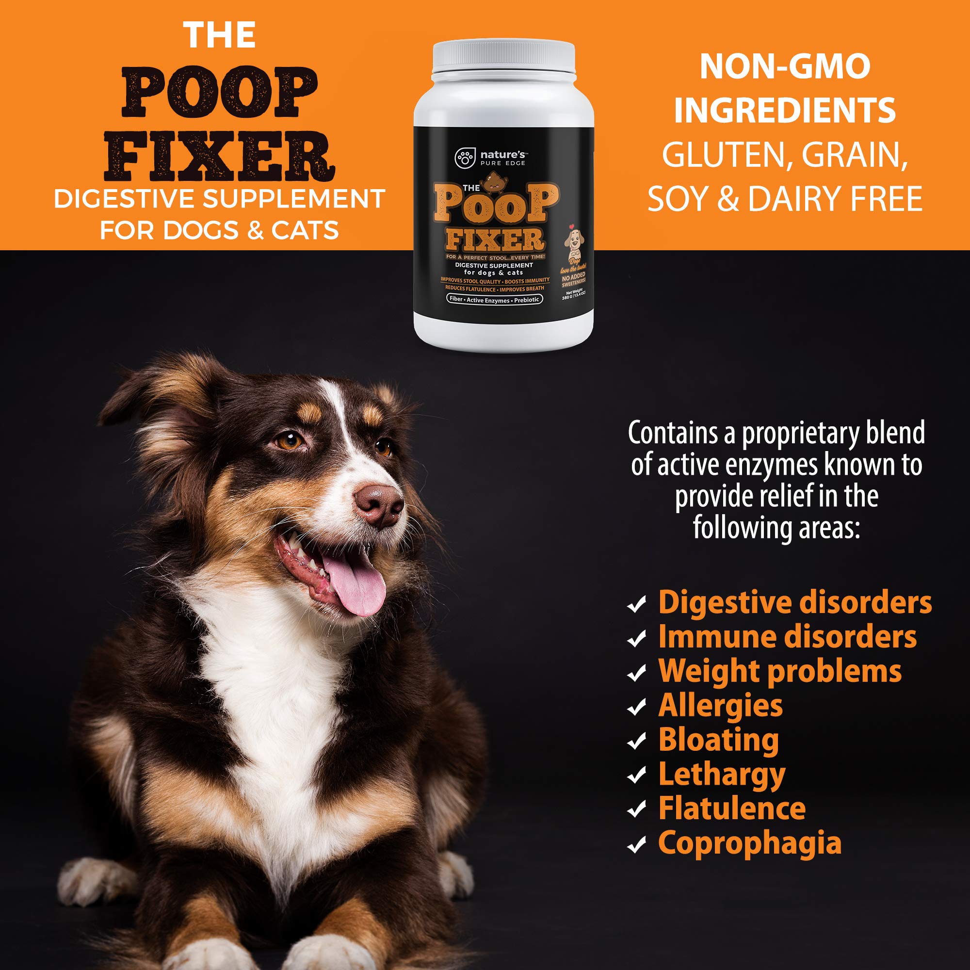 Nature's Pure Edge Poop Fixer prebiotics and fiber for gut health.