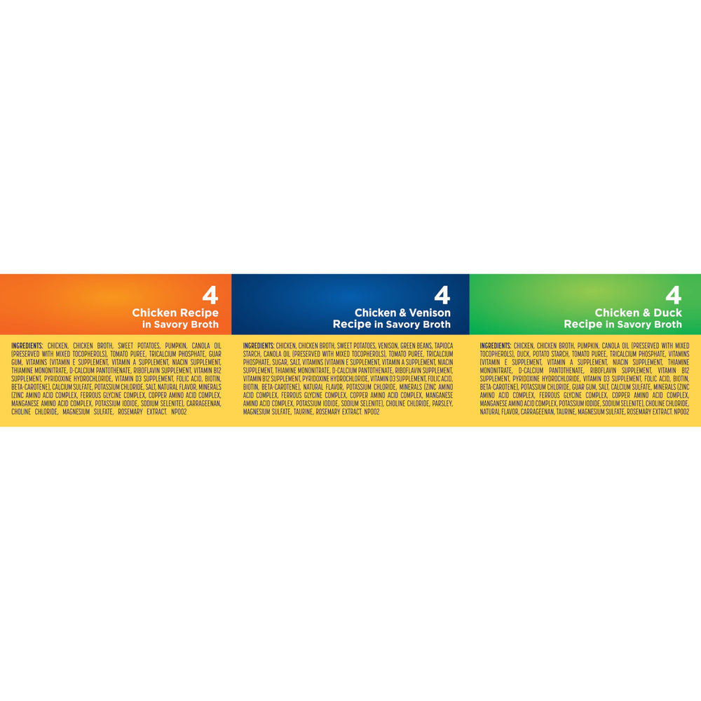 Nature's Recipe branding highlights no corn, wheat or soy for sensitive stomachs