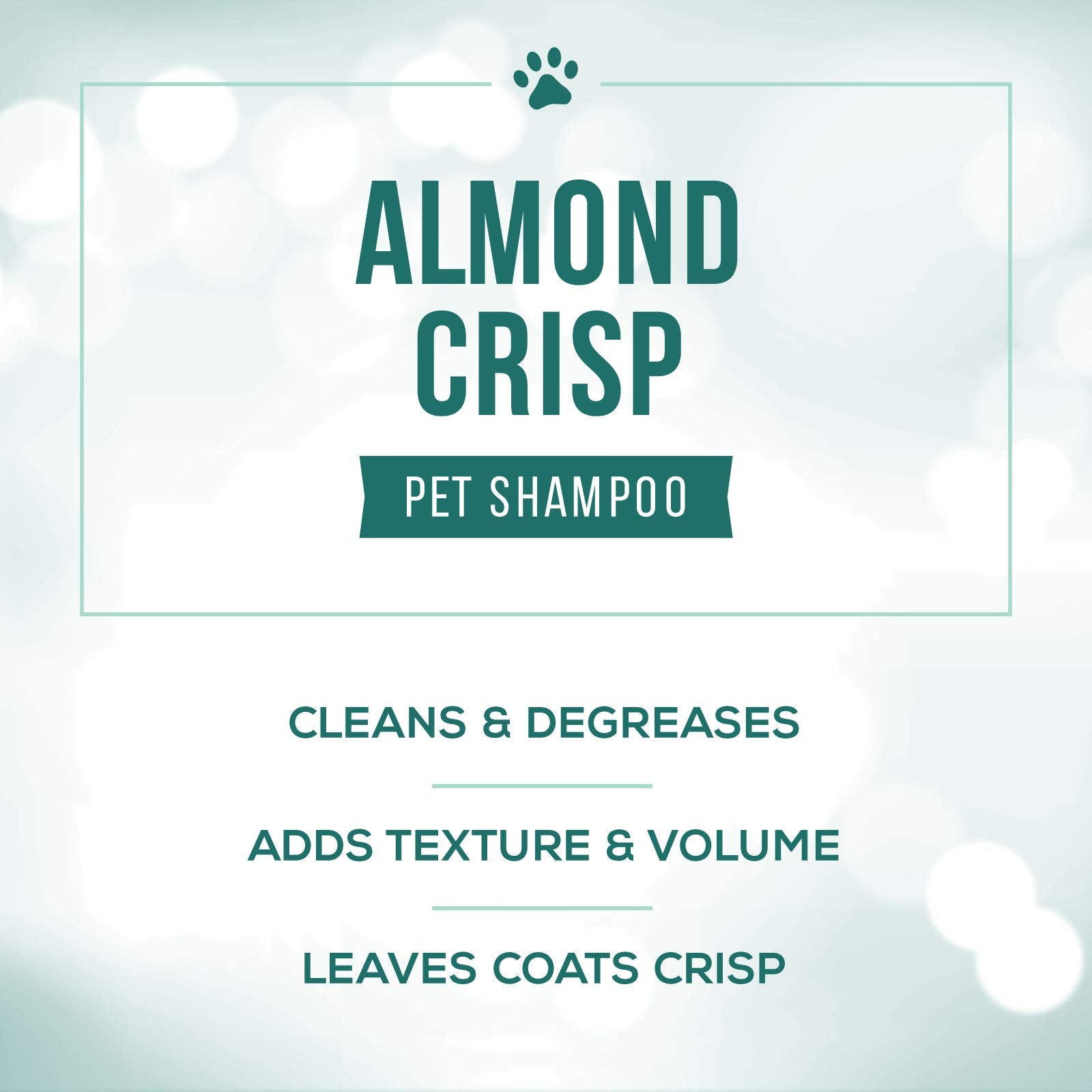 Nature's Specialties Almond Crisp application on coat shows quick, even lather distribution.